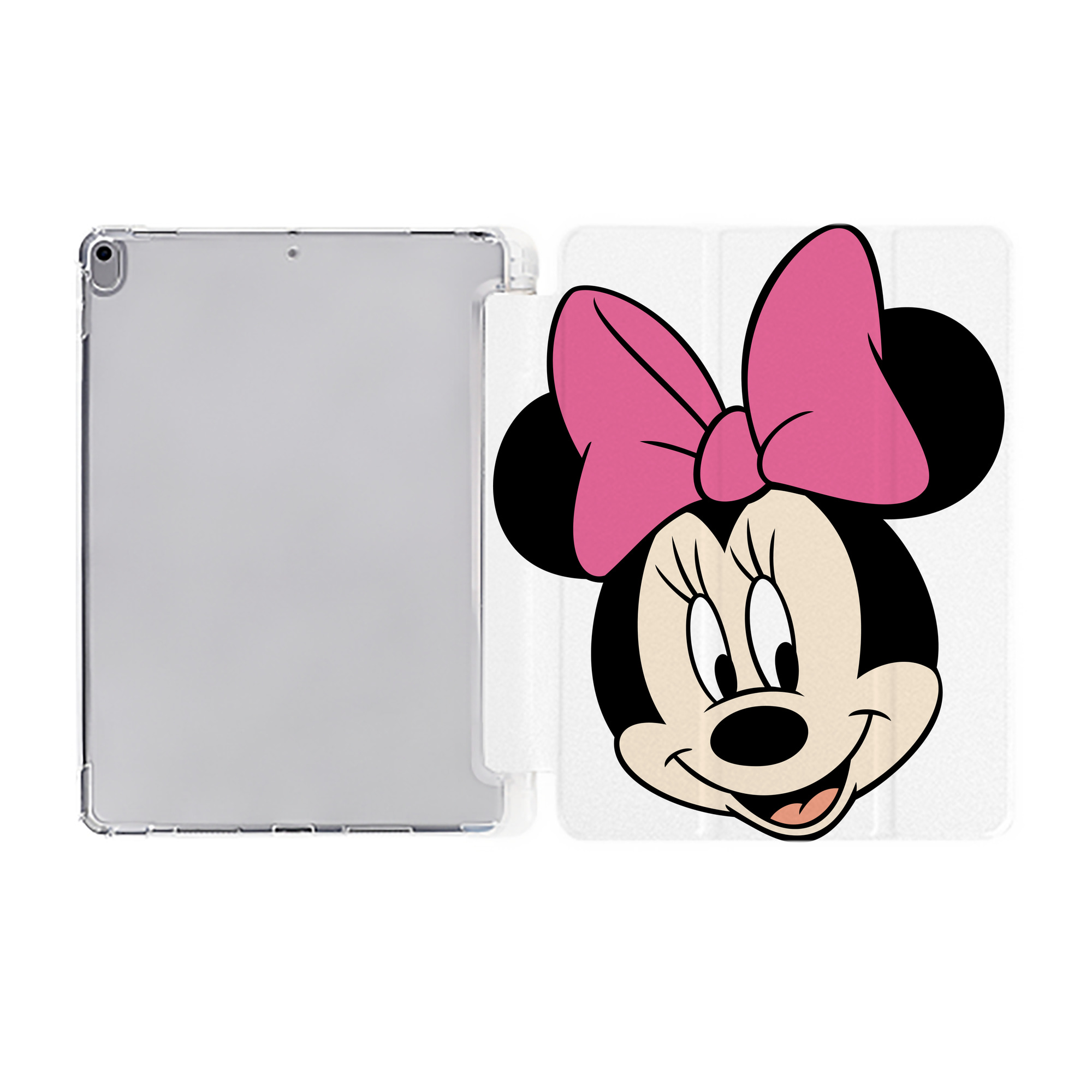 （画像用） ミッキーマウス Mickey Mouse IPad ケース ペン収納付き 三つ折りスタンド PUレザー×シリコン 対応機種9.5/10.5/10.9インチ